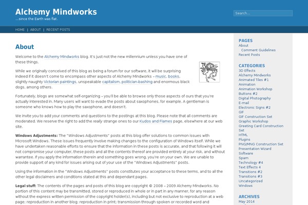 Fluid Blue theme site design template sample