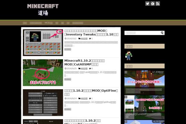 minecraft-dojo.com site used Simplicity2