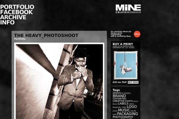 Mine theme site design template sample