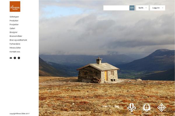Minera theme site design template sample