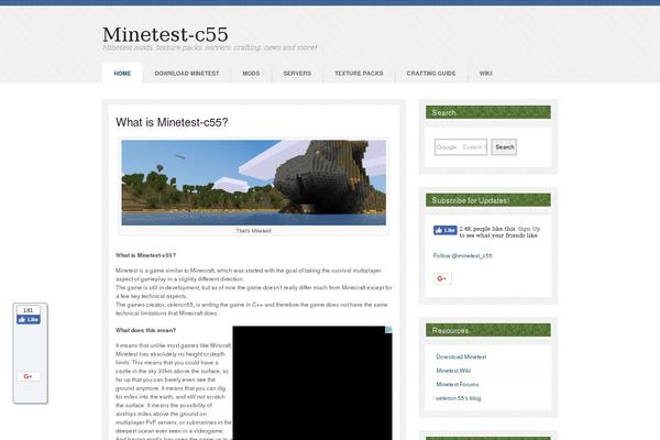 Continuum theme site design template sample