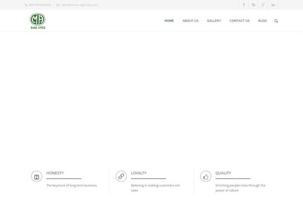 Durus theme site design template sample