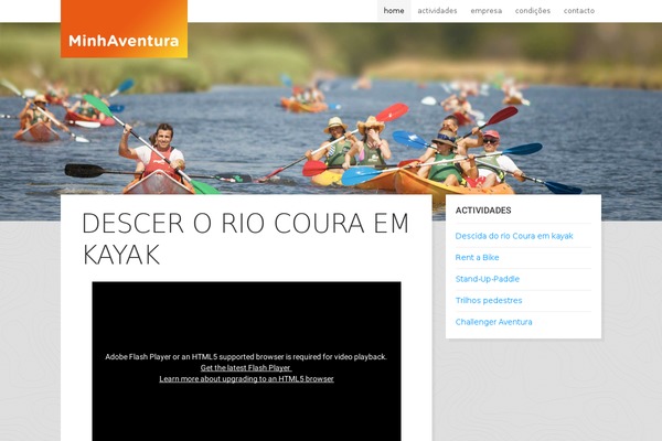 Adventure theme site design template sample