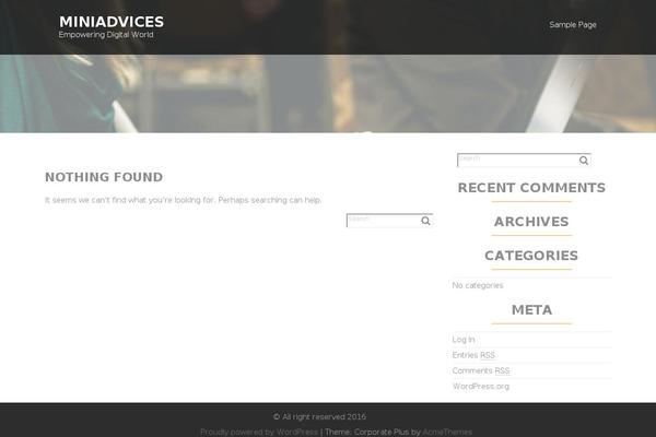 miniadvices.com site used Book Author Blog
