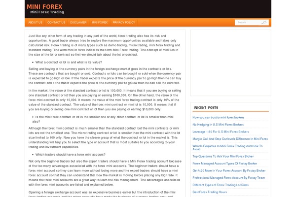 Forextheme theme site design template sample