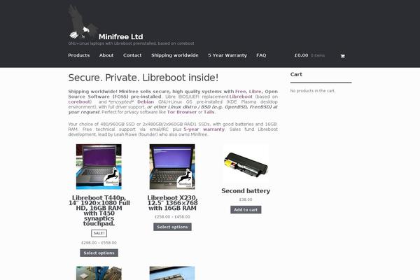 Storefront theme site design template sample