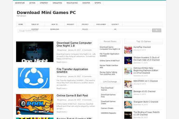minigamespc.net site used Twenty-twelve-schema.org-child-theme-master