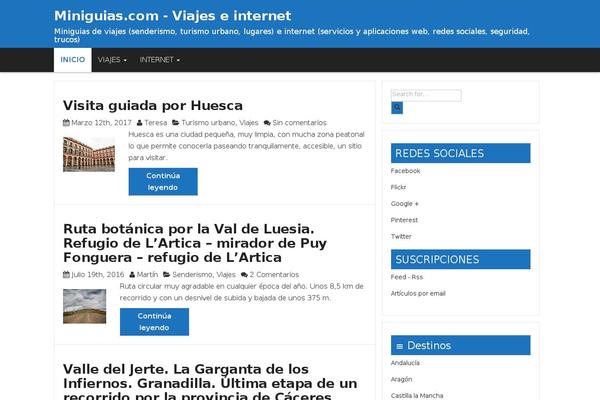 miniguias.com site used Chaplin