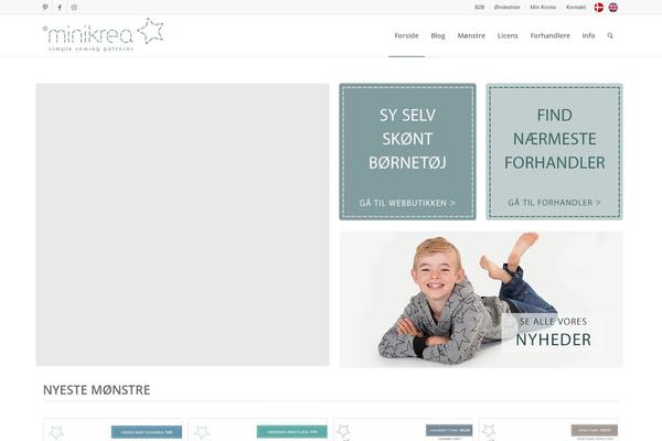 Enfold theme site design template sample