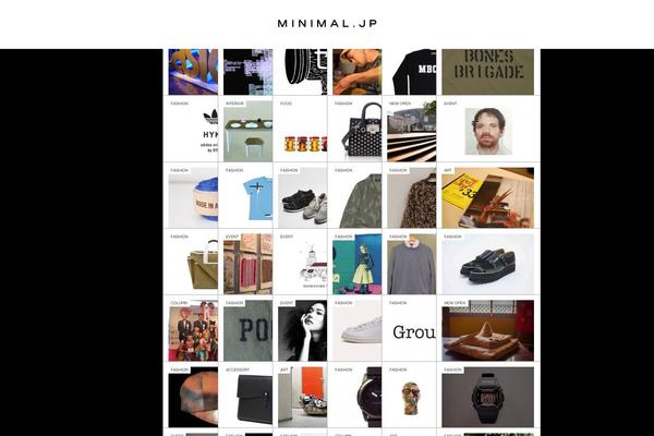 Minimal theme site design template sample