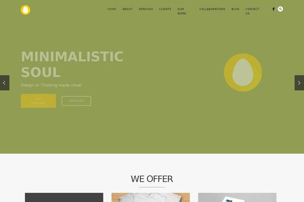 Story theme site design template sample