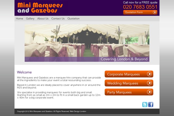 minimarqueesandgazebos.com site used Mini