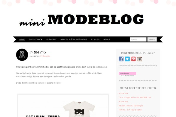 minimodeblog.nl site used Adelle