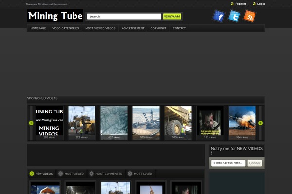 Video theme site design template sample