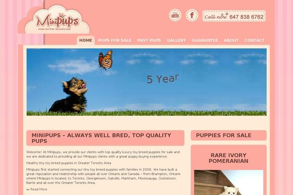 minipups.ca site used Idesign