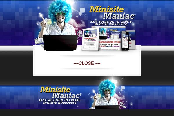 minisitemaniac.com site used Minisite