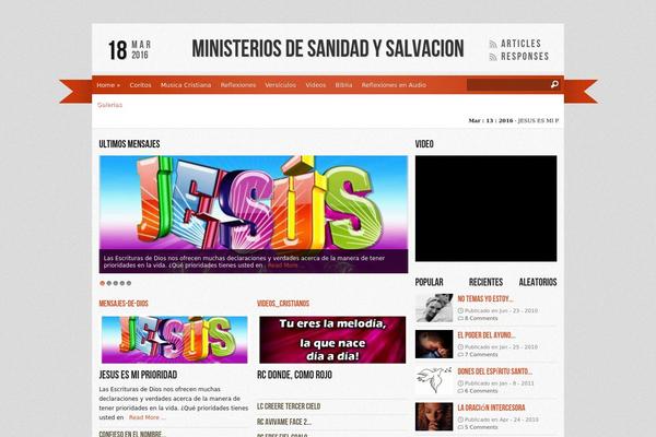 Reporter theme site design template sample