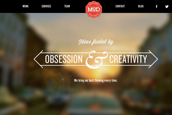 Mod theme site design template sample