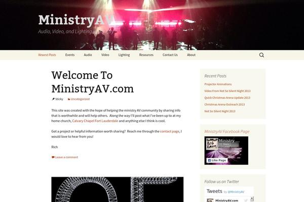 Twenty Thirteen theme site design template sample