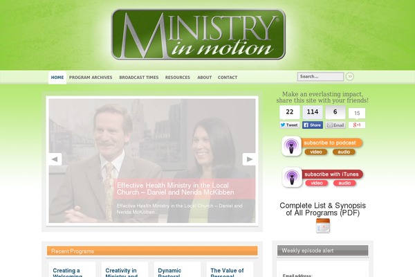 Continuum theme site design template sample