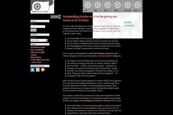 ministryoftruth.me.uk site used Alex