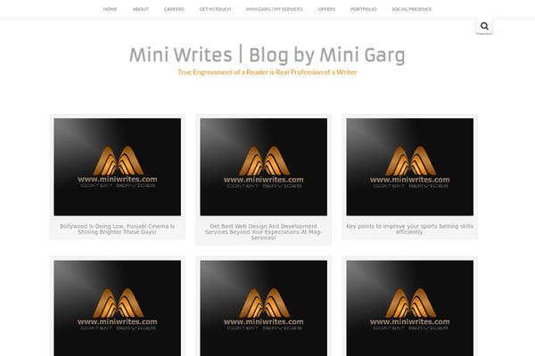 Inkzine theme site design template sample