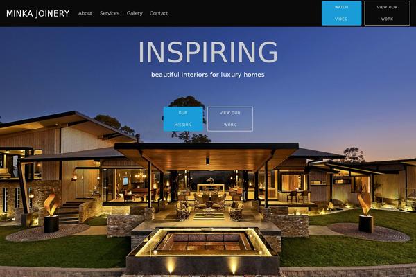 Tesseract theme site design template sample