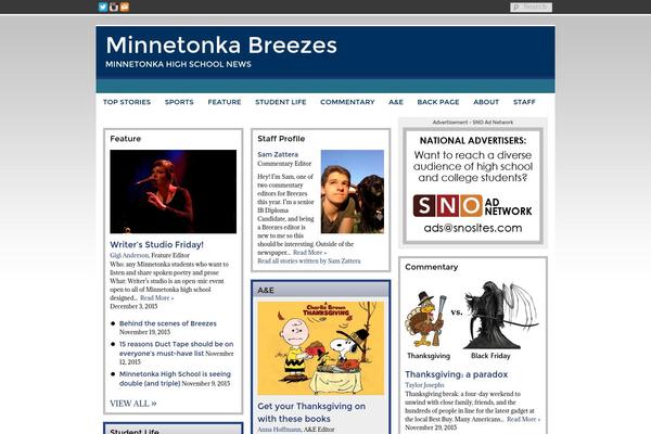 Sno Flex theme site design template sample