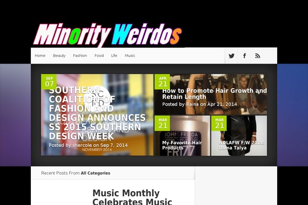 Nexus theme site design template sample