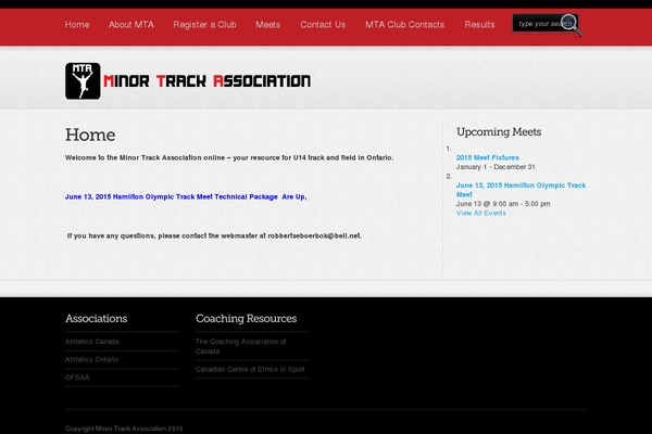 minortrack.org site used Mta