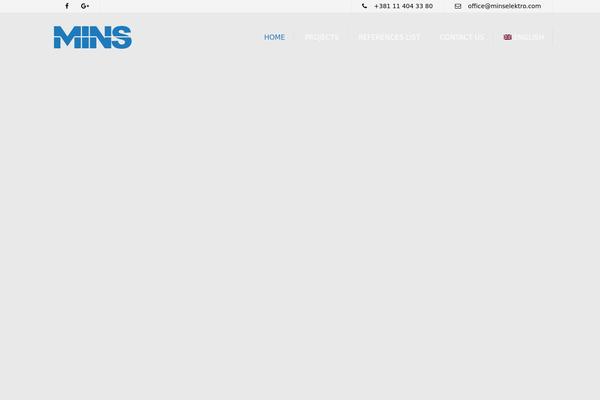 Mins theme site design template sample