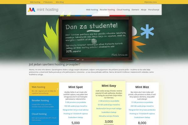 mint-services.net site used Mint-webhosting