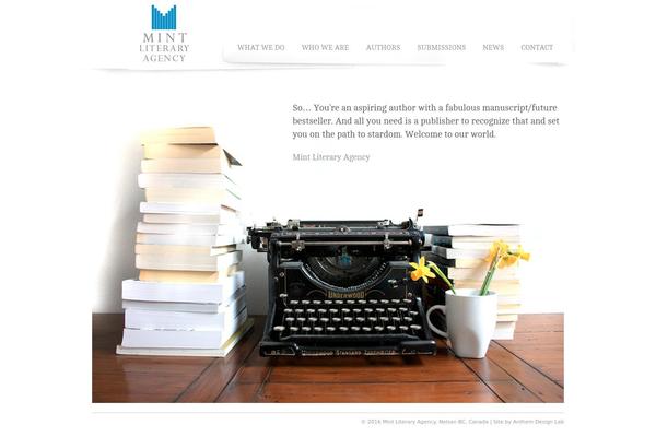 Mint theme site design template sample