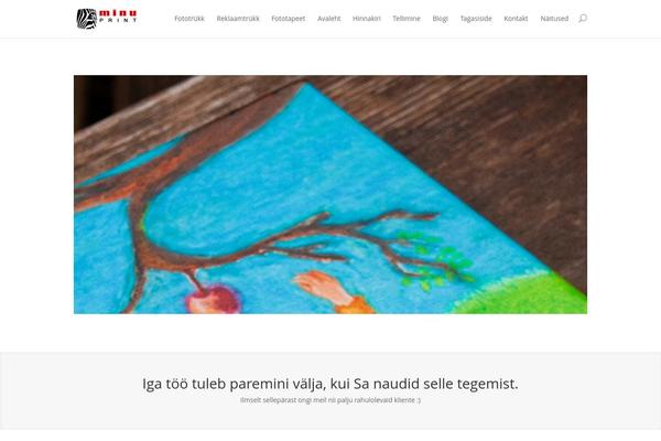 minuprint.com site used Divi20