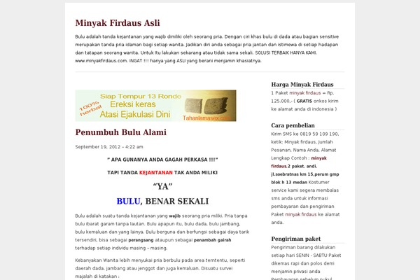 minyakfirdaus.com site used Straightforward
