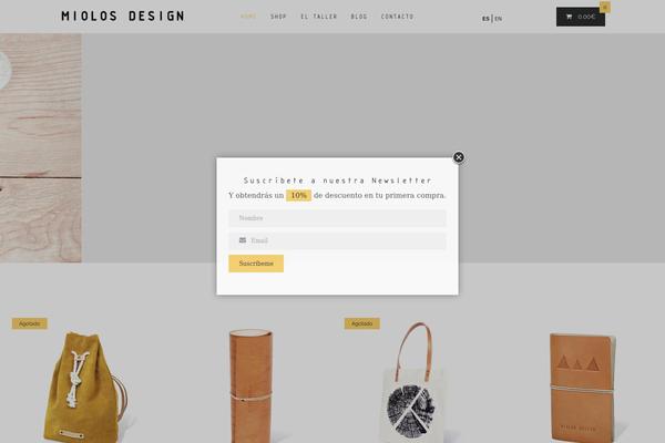 Crazy Diamond theme site design template sample