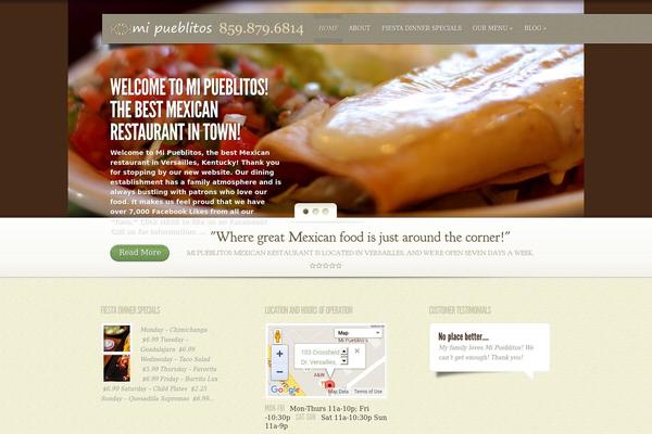 MyCuisine theme site design template sample