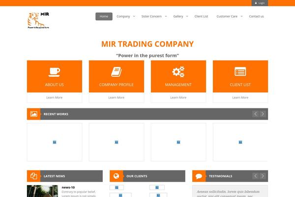 Alcatron theme site design template sample