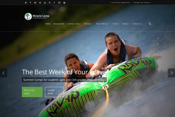 Salient theme site design template sample