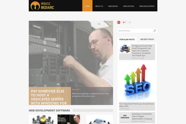 Daynight theme site design template sample