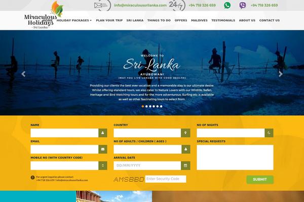 Traveler theme site design template sample