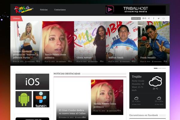 SevenMag theme site design template sample