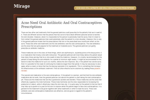 mirageisland.net site used ChocoTheme