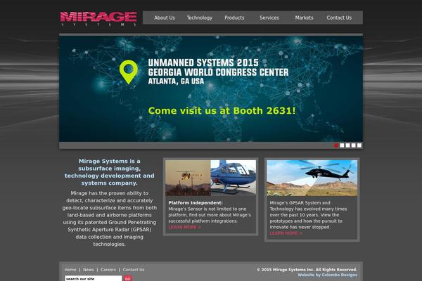 Mirage theme site design template sample