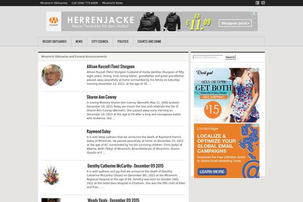 Max Mag theme site design template sample