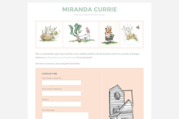 mirandacurrie.com site used Felice