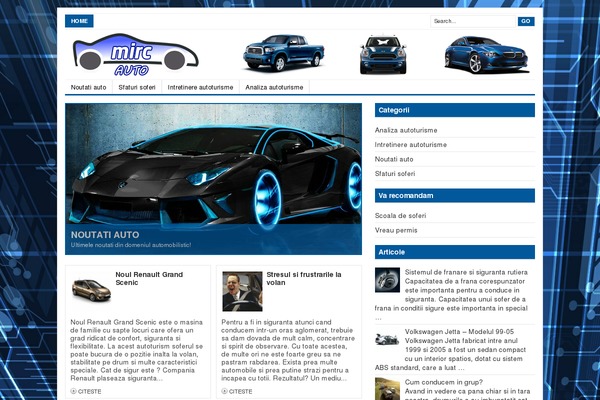 Site using WordPress Content Slide plugin