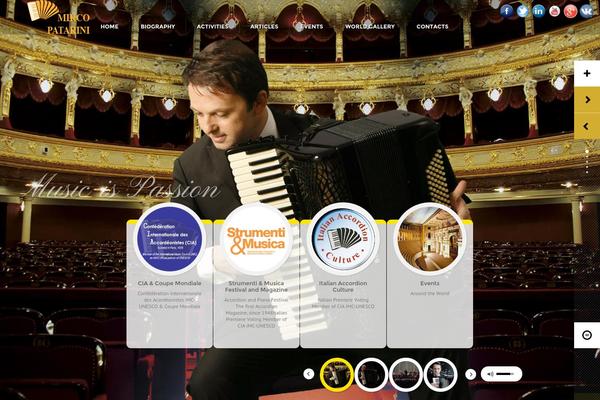 iCarus theme site design template sample