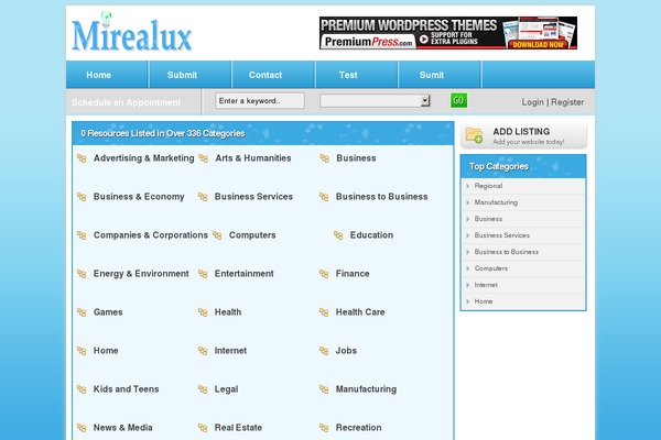 Directorypress theme site design template sample