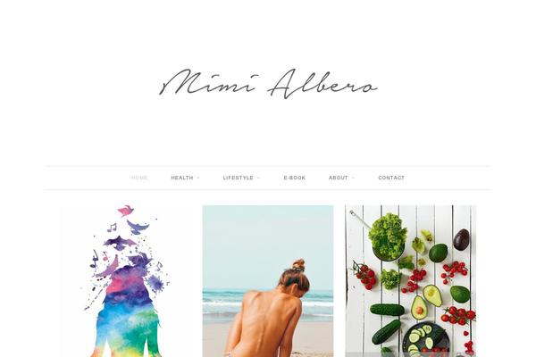 miriamalbero.com site used Eximious Magazine